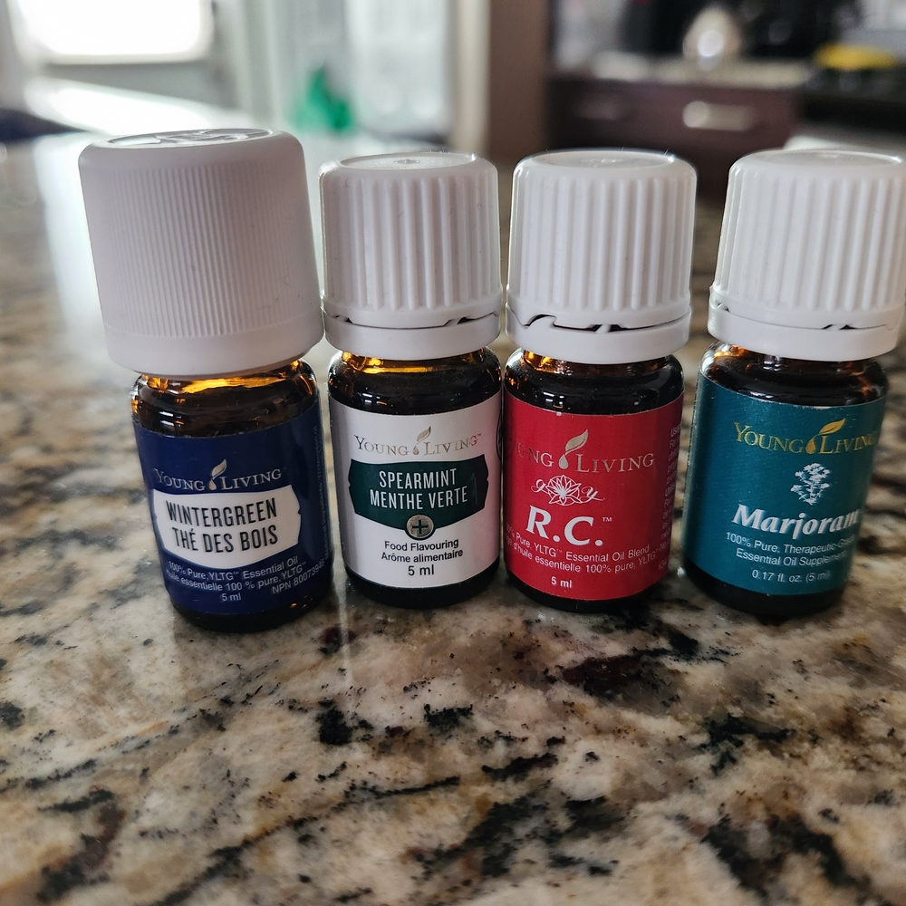 Young Living Skincare Oils - Blue, Green, Red, Teal